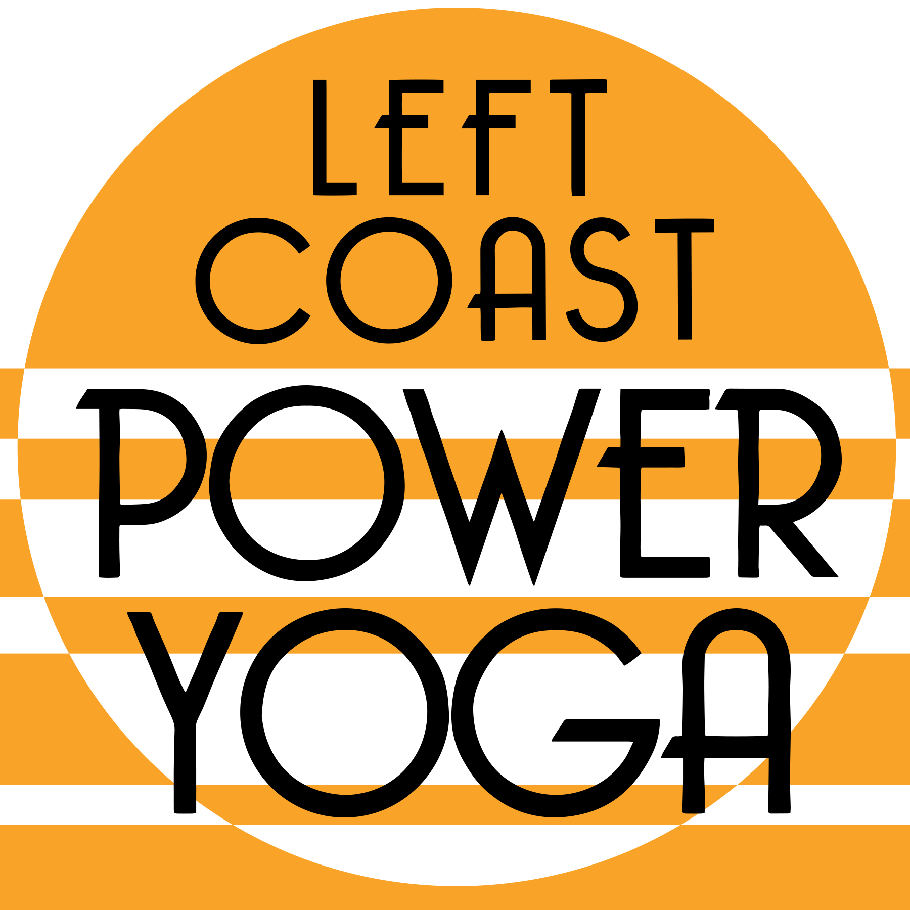 Left Coast Power Yoga logo